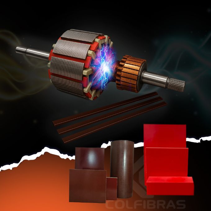 ¿Cómo influye la cuña de ranura de fibra de vidrio en el comportamiento del núcleo y del devanado de un motor?