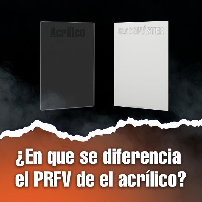 Diferencia entre una lámina Glassmáster y una lámina de acrílico.